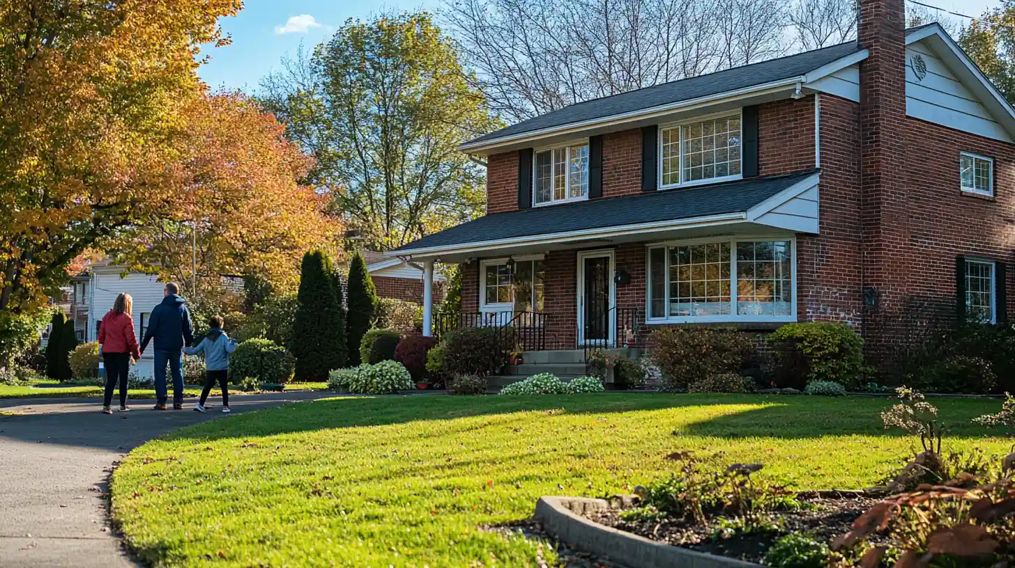 Title Insurance A Family Walking into Their New Home